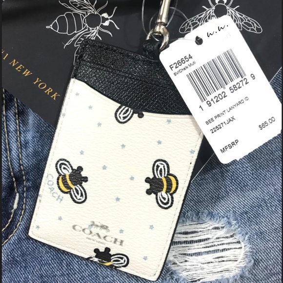 NWT coach bee lanyard ID // reposh - Picture 2 of 5
